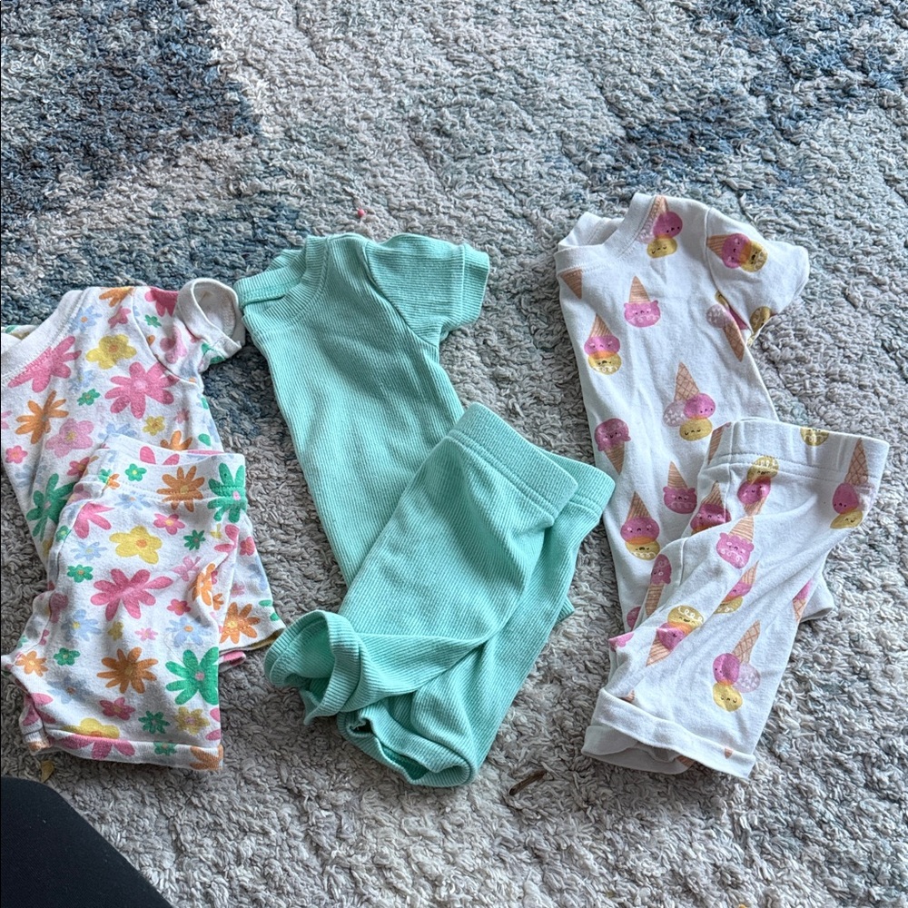 Old Navy Kids Pajama Sets - Floral, Mint, Ice Cream